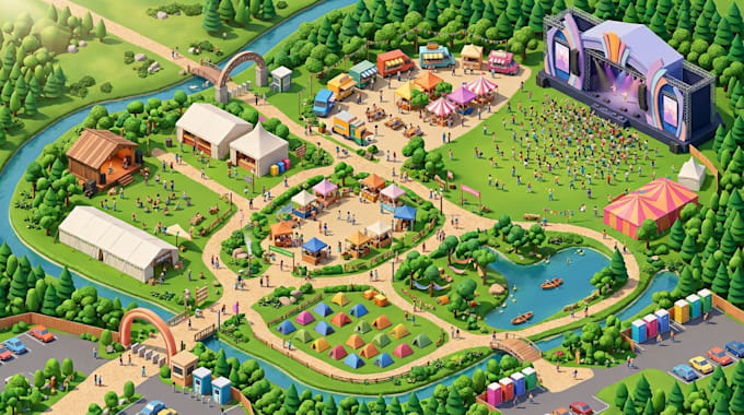 create custom city map illustration, vector map and location map design