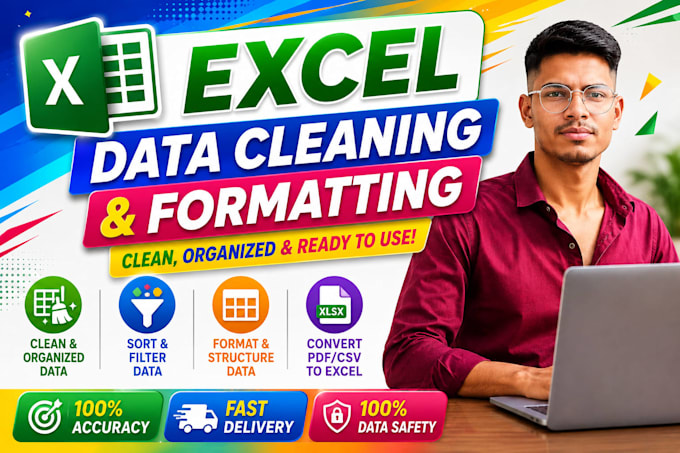 do professional excel data cleaning and formatting