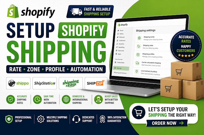 setup shopify shipping rate shippo shipstation shippingeasy shipzip labels