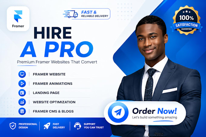 redesign, fix and optimize your framer website for better conversion