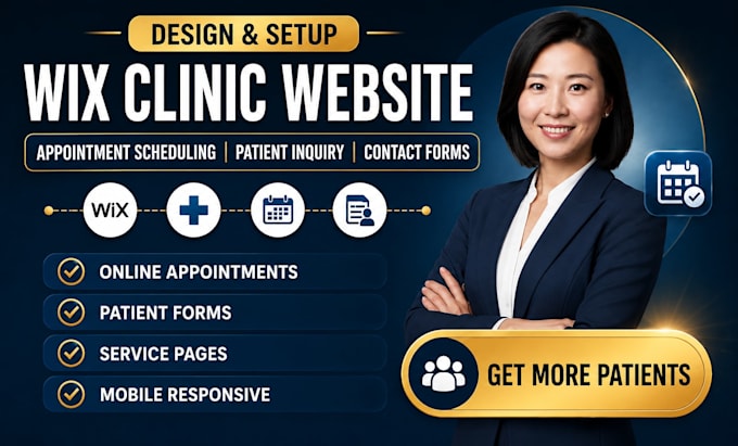 do wix clinic website contact forms appointment scheduling patient inquiry page