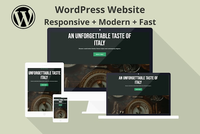 design a premium wordpress website for restaurant