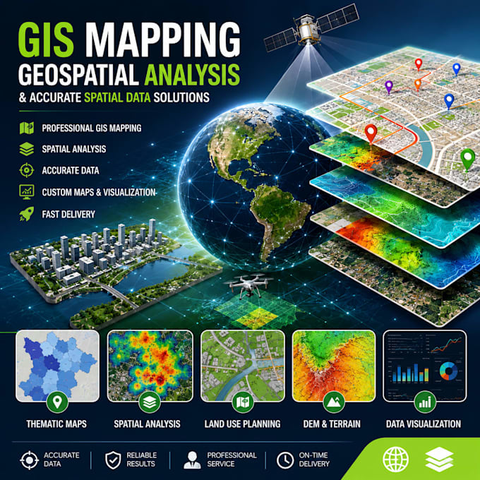 provide gis mapping geospatial analysis and accurate spatial data solutions