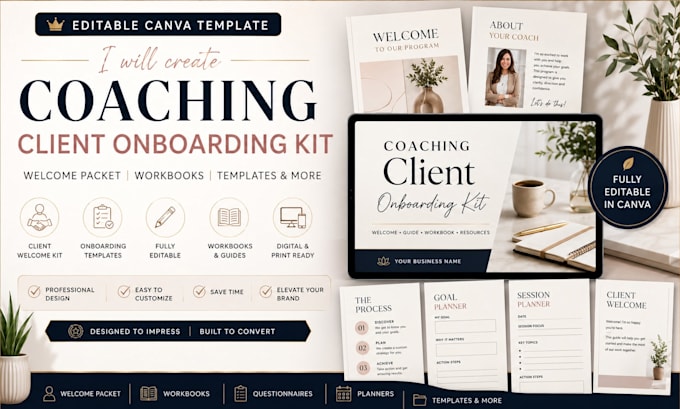 create coaching client welcome packet and onboarding template