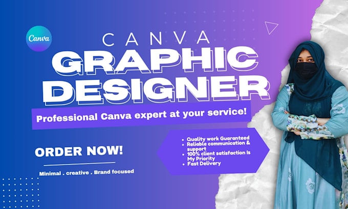 be your professional canva expert designer for your service