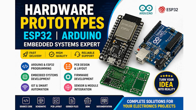 develop firmware and embedded systems for hardware projects