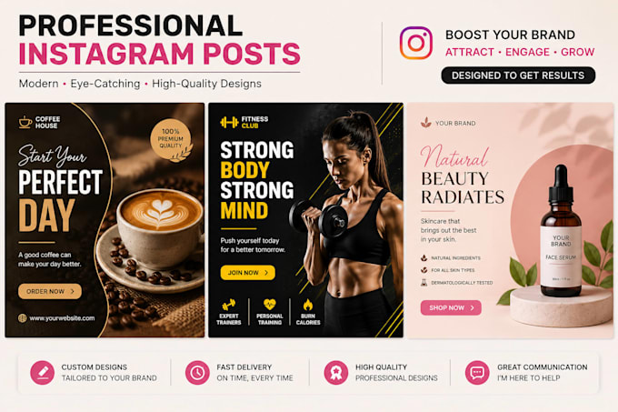 design professional instagram posts