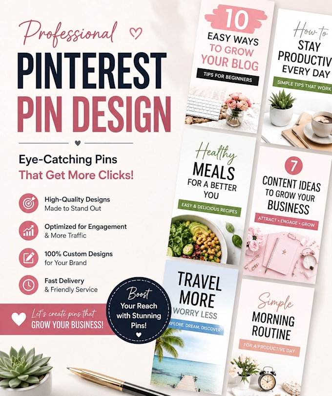 create pinterest pins for you