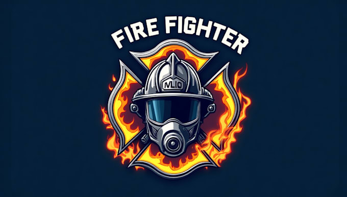 design a fire fighter department logo for your brand