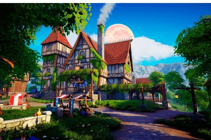 create 3d game environment level design and game asset using unreal engine unity