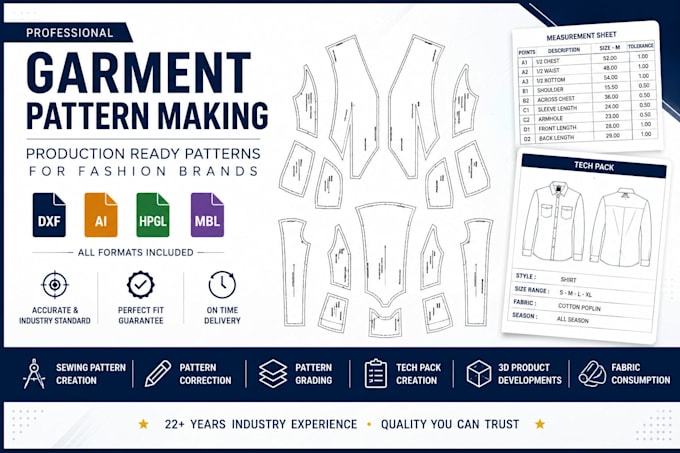 garment pattern making and grading