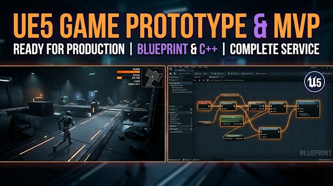 develop unreal engine game, unreal engine prototype, unreal engine 5 blueprint