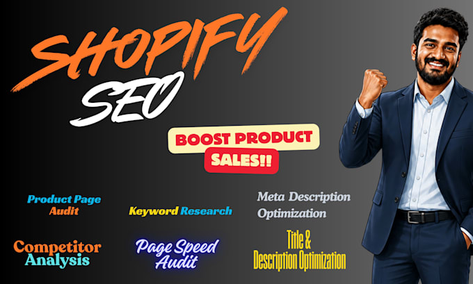 do shopify listing SEO and page speed audit to boost sales