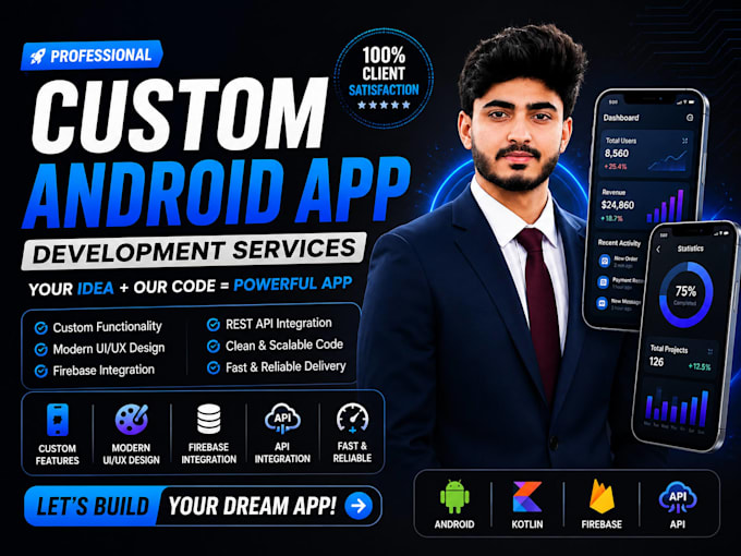 build your custom android app with kotlin, firebase and rest API