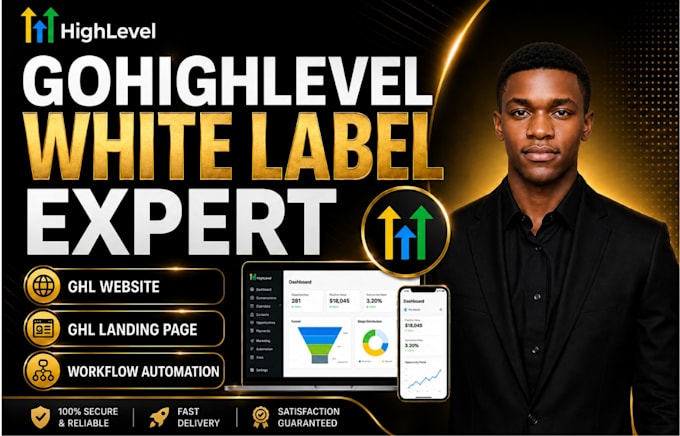 setup gohighlevel white label, saas, workflows and ghl CRM automation ghl setup