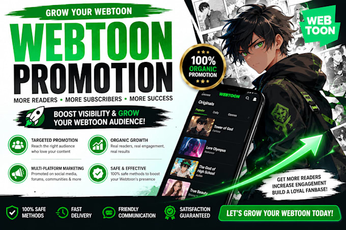 do webcomic promotion, webtoon tpas, comic serieswattpad, manga, comic promotion
