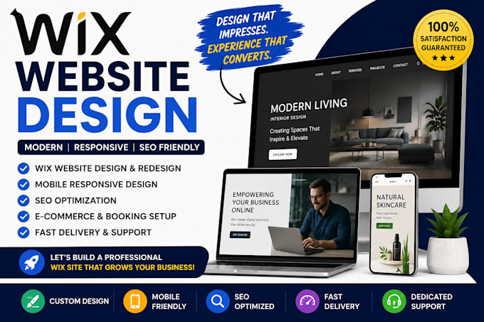 develop wix website design wix studio website redesign wix website