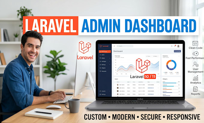 build a custom admin dashboard using laravel