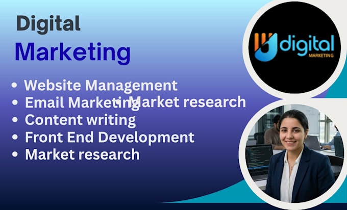 be your digital marketing manager and website developer