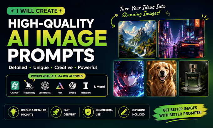 create professional ai image prompts for any ai tool