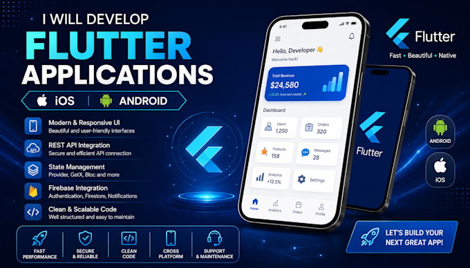 develop a professional mobile application for android and IOS
