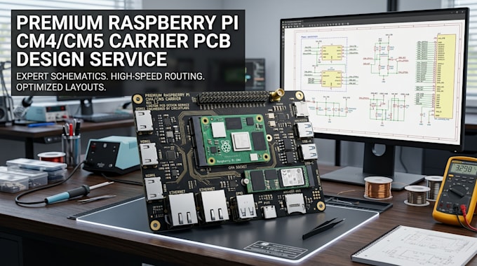 design raspberry pi cm4 cm5 compute module carrier pcb custom board