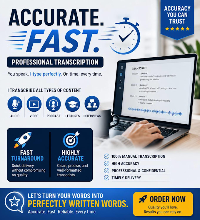 transcribe and translate any text accurately and fast
