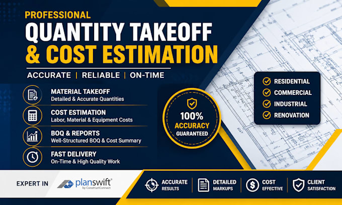 do material takeoff, quantity takeoff, and cost estimation