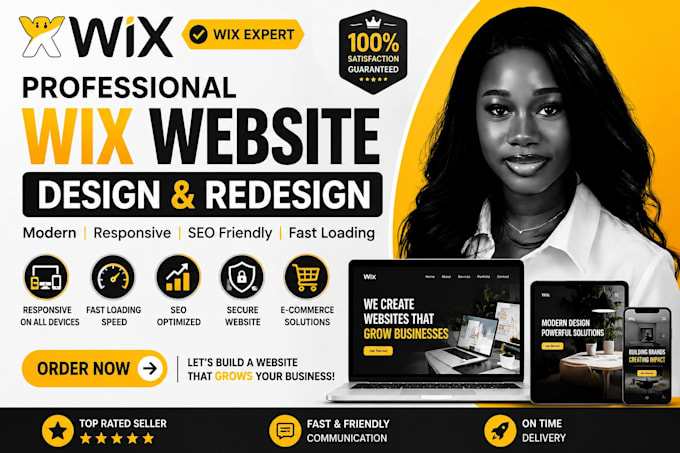 build wix website design, redesign wix website, wix ecommerce, wix website