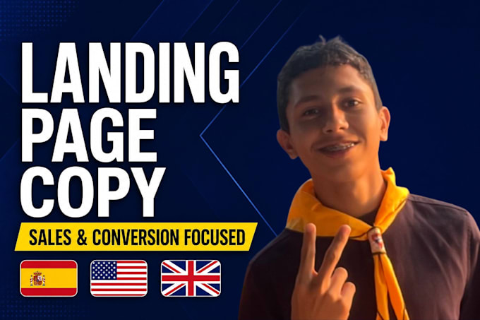 write a high converting sales landing page copy based on deep research