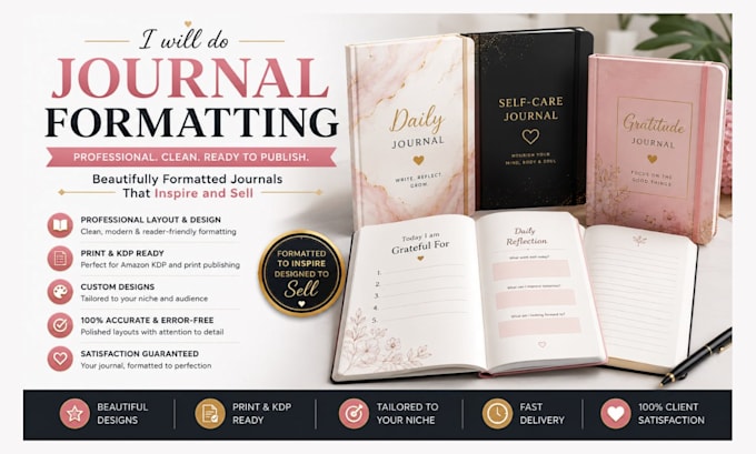 design and format your journal or notebook for KDP