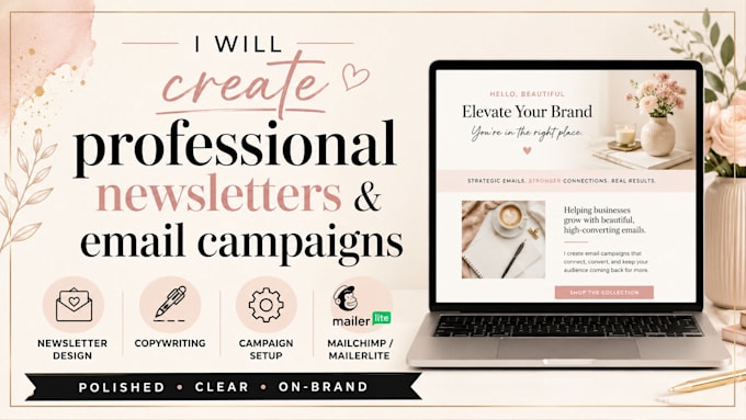 create a professional newsletter or email campaign