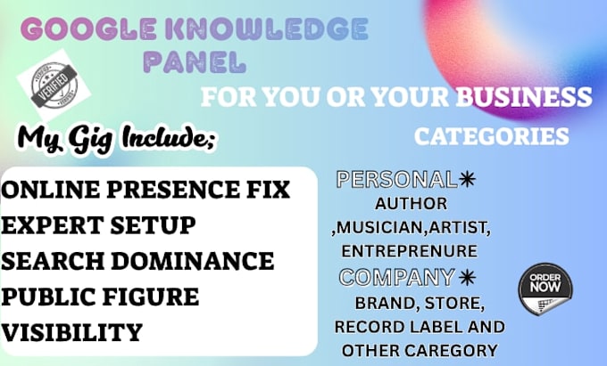 create google knowledge panel or graph