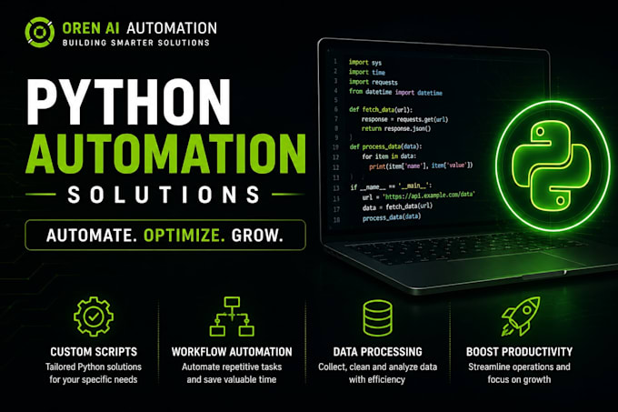 build custom python automation tools and dashboards