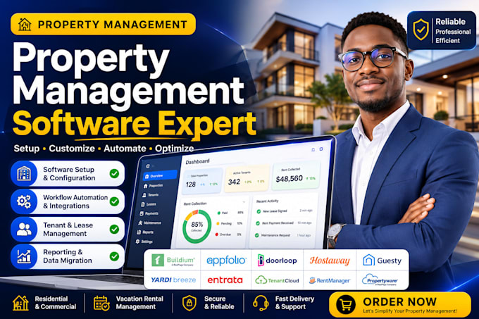 setup buildium appfolio doorloop hostaway guesty property management