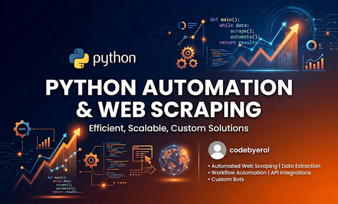 build a python automation or web scraping script