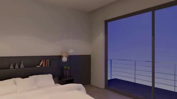 create futuristic transparent screen and smart glass 3d animation