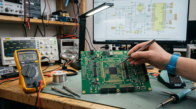 do electrical engineering, electronics engineering design, robotics, pcb layouts