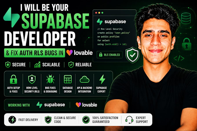 be your supabase developer and fix authentication rls bugs in lovable