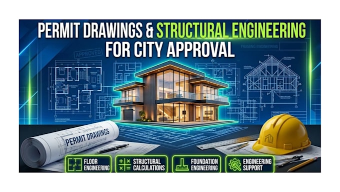 create permit drawings and structural engineering plans for city approval