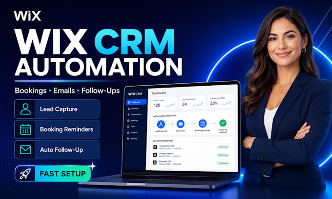set up wix CRM automations and booking workflows