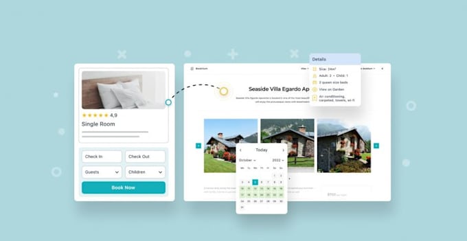 build a hotel booking, vacation rental or direct booking wordpress website
