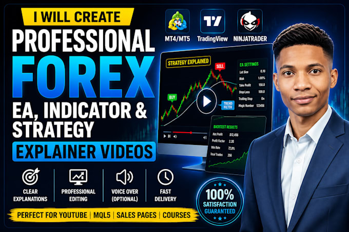 create forex ea explainer videos, indicator and  strategy explainer videos