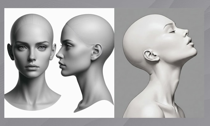 do 3d printable character sculpt and statues for 3d printing rendering
