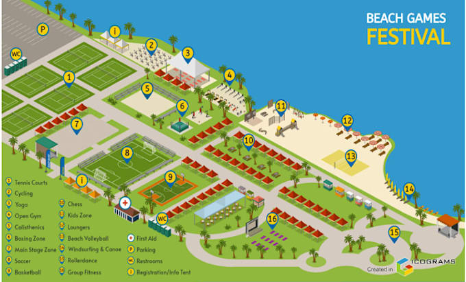 design custom maps for resorts, communities, festivals, tourism, and rpg games