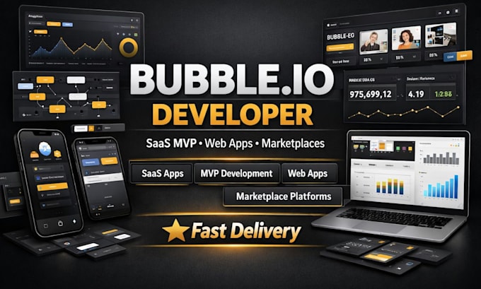 build bubble io website bubble saas mvp bubble developer custom bubble saas app