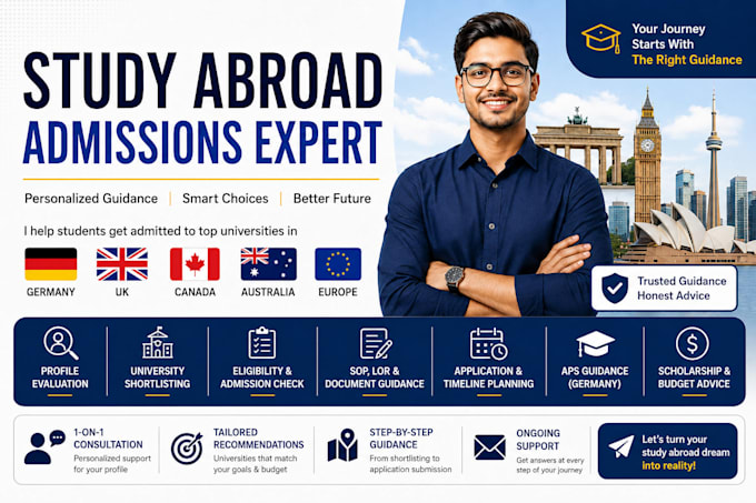 help you get admitted to universities abroad