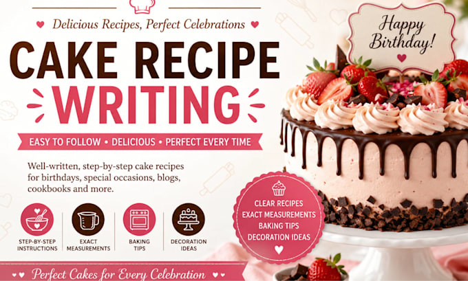 write a professional nutritional cake recipe for any event