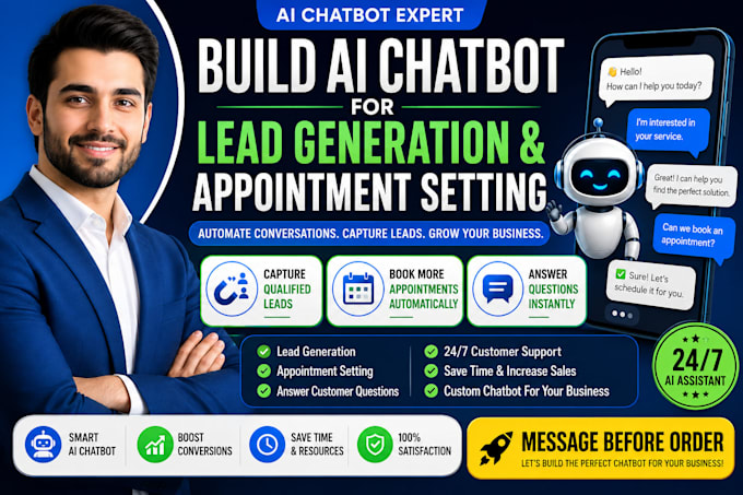 build an ai chatbot for lead generation and appointment booking