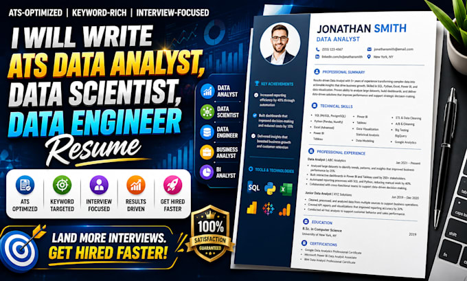 write ats data analyst data scientist data engineer business analyst resume